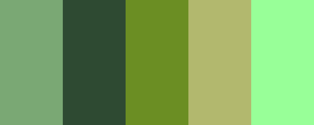Earthy Greens - AI Color Palette | HueHive