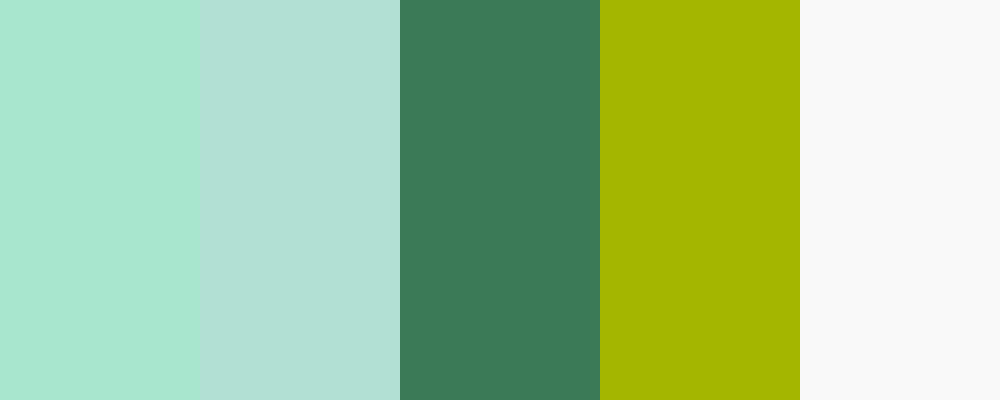 Fresh Greens - AI Color Palette | HueHive