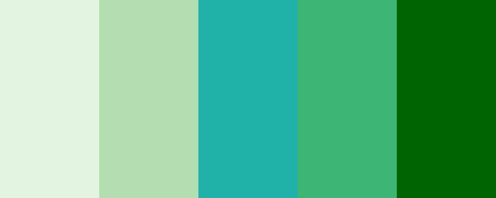 Soft Greens - AI Color Palette | HueHive